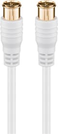 Miniatyrbillede 1 af 5: Goobay F-Quick SAT-antennekabel (80 dB), dobbelt afskærmet guldbelagt, F-stik (quick) > F-stik (quick) (fuldt afskærmet), 1.5 m