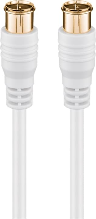 Goobay F-Quick SAT-antennekabel (80 dB), dobbelt afskærmet guldbelagt, F-stik (quick) > F-stik (quick) (fuldt afskærmet), 1.5 m