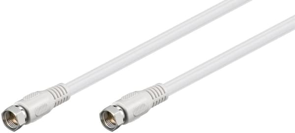 Goobay SAT-antennekabel (80 dB), dobbeltskjermet F-plugg > F-plugg (helskjermet), 5 m