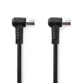 Pikkukuva 2 / 4: Nedis Koaksiaalikaapeli | IEC (Coax) Uros | IEC (Coax) Naaras | Niklattu | 120 dB | 75 Ohm | Nelinkertainen suojaus | 1.50 m | Pyöreä | PVC | Musta |