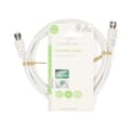 Miniatyrbild 4 av 4: Nedis Satellite & Antenn kabel | F Hane | F Hane | Nickelplaterad | 75 Ohm | Dubbelskärmad | 1.50 m | Rund | PVC | Vit | Label