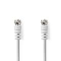Miniatyrbild 2 av 4: Nedis Satellite & Antenn kabel | F Hane | F Hane | Nickelplaterad | 75 Ohm | Dubbelskärmad | 1.50 m | Rund | PVC | Vit | Label
