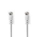 Miniatyrbild 1 av 4: Nedis Satellite & Antenn kabel | F Hane | F Hane | Nickelplaterad | 75 Ohm | Dubbelskärmad | 1.50 m | Rund | PVC | Vit | Label