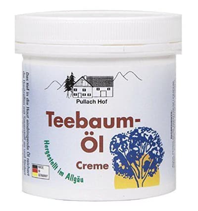 Kräm med teträdolja för torr hud.
