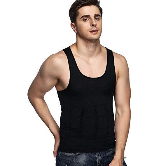 XL Linne Body Slim Shaper för män-Svart Storlek: XL
