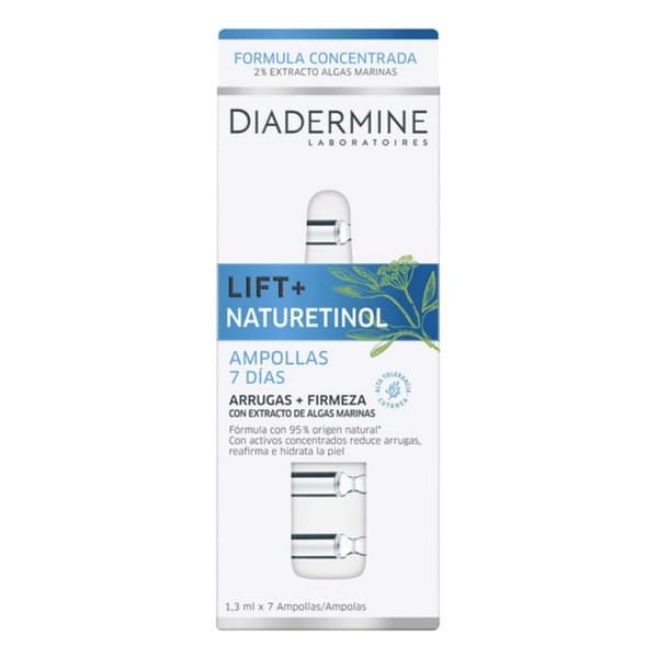 Anti-Rynke Behandling Lift+ Naturetinol Diadermine (7 x 1,3 ml)