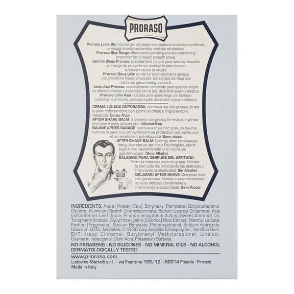 Kosteuttava kasvovoide Proraso Aloe & Vit E (100 ml)