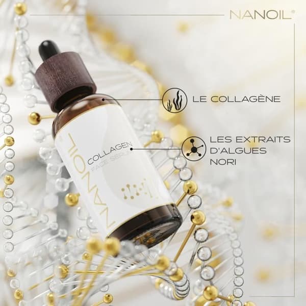 Nanoil Collagen Face Serum 50ml - Utjämnande, plumpande och regenererande serum rikt på kollagen