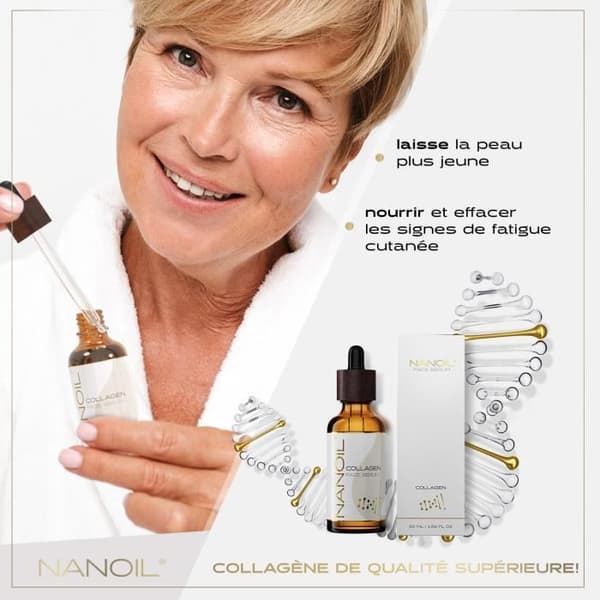 Nanoil Collagen Face Serum 50ml - Utjämnande, plumpande och regenererande serum rikt på kollagen