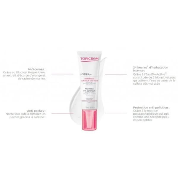 Radiance Eye Contour Treatment - Topicrem - 15ml - Återfuktande - Anti-mörka ringar - Anti-puffiness