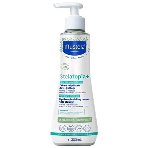 Mjukgörande vård - Mustela - Stelatopia - 400ml - Ekologisk solros - Atopisk hud