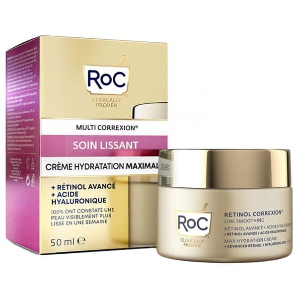 Roc Soin Lissant Crème Hydration Maximala 50 ml