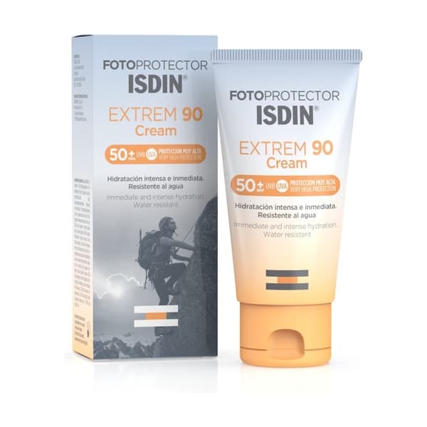 Solscreme - Isdin - Fotoprotector Extrem 90 - SPF50+ - Intensiv hydrering - Vattentålig