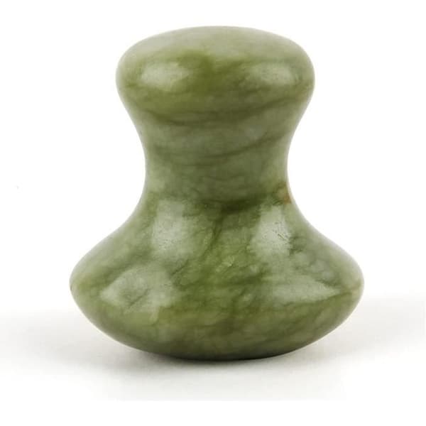 Gua Sha - Sun&amp;Sia - Grön Jade Champignon - Ansikts- och Kroppsmassage - Åldrande motverkande - Avkoppling