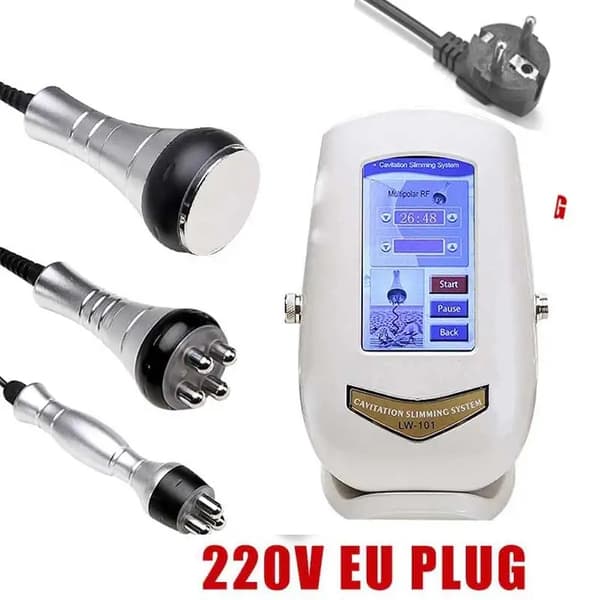 Kehohoikennuskone, ultraäänikavitaatio, RF-ihon nuorentaminen,EU PLUG in Finnish is "EU PISTOKE".