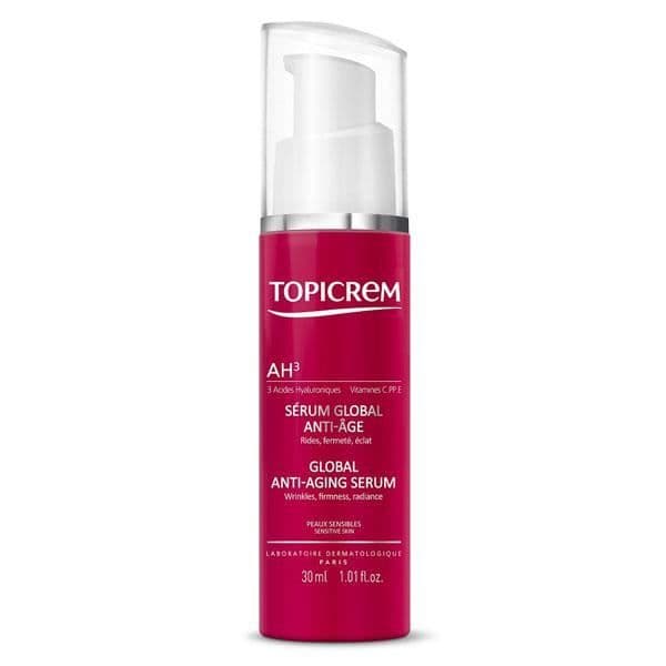 Global Anti-Aging Serum AH3 - TOPICREM - 30ml - 3 Hyaluronsyror - Vitaminer C&amp;E - Dipeptid