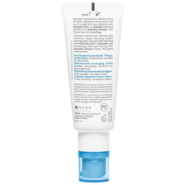 Moisturizing Gel-Cream - Bioderma - Hydrabio - 40ml - Känslig hud - Intensiv återfuktning