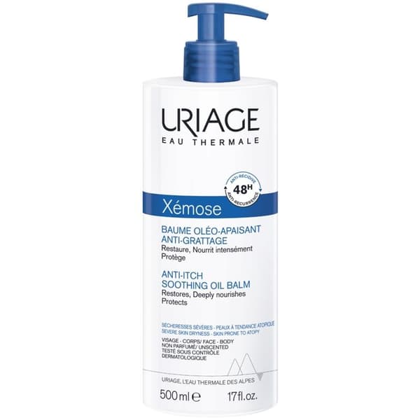 Oléo-Lugnadsbalsam - Uriage - Xémose - 500ml - Hypoallergenisk - Torr hud