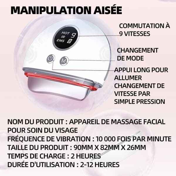 INN Anti Wrinkle Ansiktsenhet 10000 Sonic Vibrationer per minut Skönhetssalong Skönhetsapparat Skönhetsvibratorinstrument