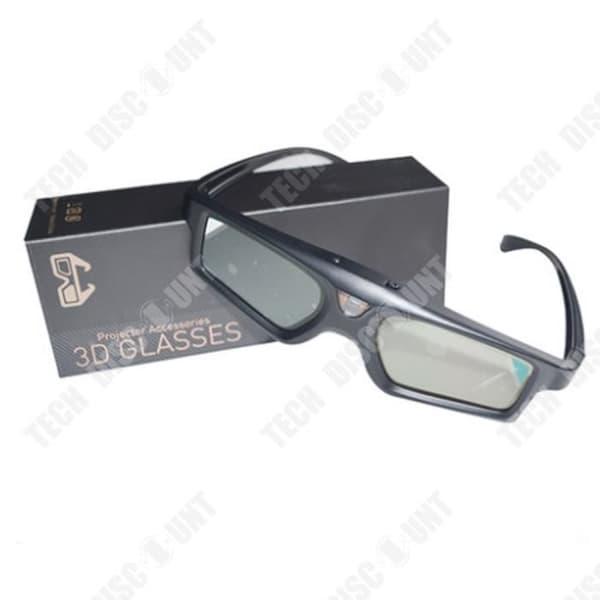 TD® 3D-glasögon E4W 3D-uppladdningsbara Smart Active Shutter DLP-projektorglasögon
