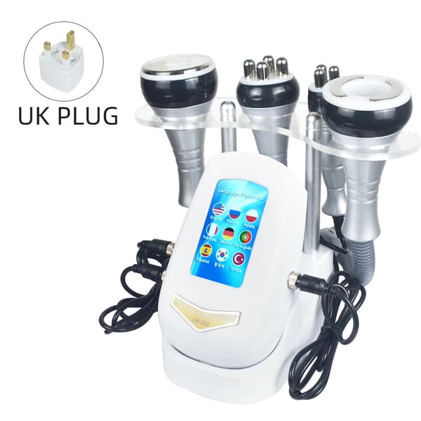 40K 4-i-1 Kavitation Slimming Maskin, Ultraljudsteknologi, Huduppstramande RF,110V, Guld