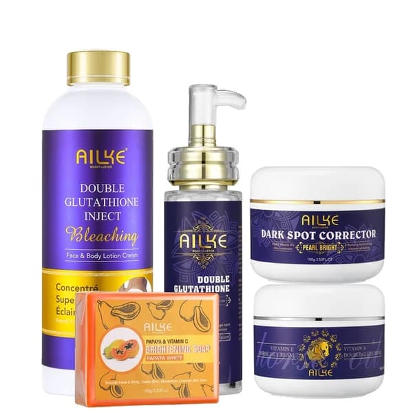 Glutathione Hudpleje Kit, Fjernelse af Mørke Pletter, Opstrammende Sæbe, 5 i 1 sæt