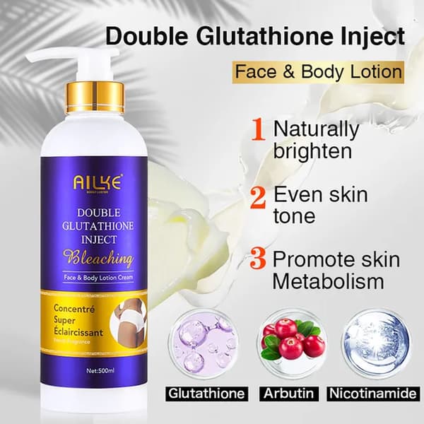 Glutathione Hudpleje Kit, Fjernelse af Mørke Pletter, Opstrammende Sæbe, Lotion