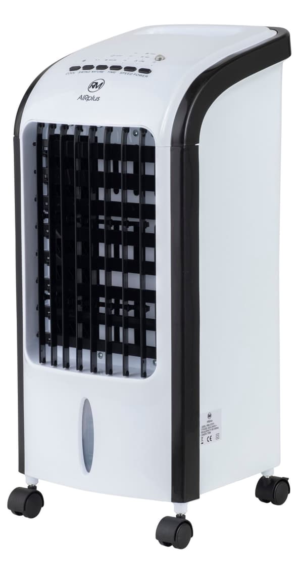 Aircooler med fjernbetjening og timer - 4L - Hvid/Sort