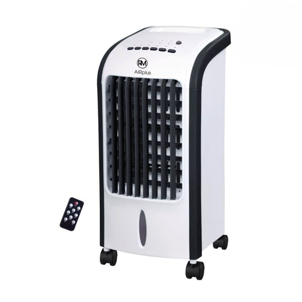 Aircooler med fjernbetjening og timer - 4L - Hvid/Sort