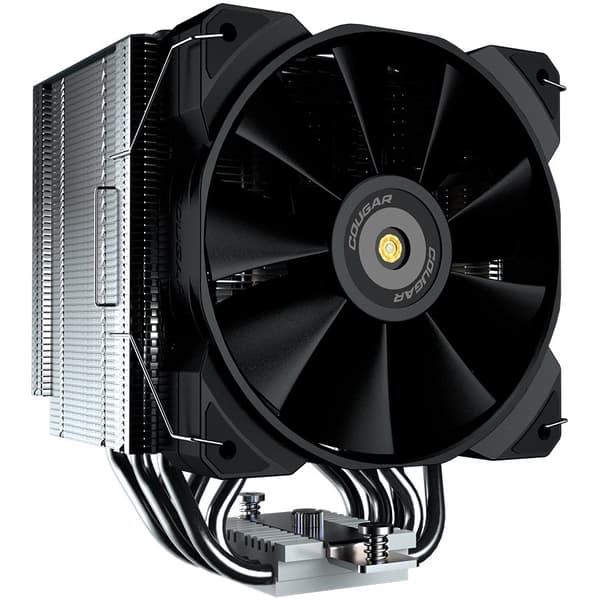 COUGAR Forza 85, 6 Heat pipes, Nickel Plated Copper Base, 1x MHP120 Fan, Screwdriver Included, Elegant Pipe Caps, 85x135x160mm, Intel LGA 115X/1366/12 Svart