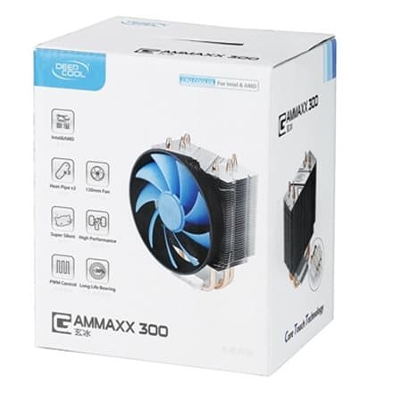 Cooler Deepcool "GAMMAXX 300", compatibil skt. Intel si AMD, racire cu aer, ventilator 120 mm, 1600 rpm, inaltime cooler , 3 heatpipe,  "DP-MCH3-GMX30