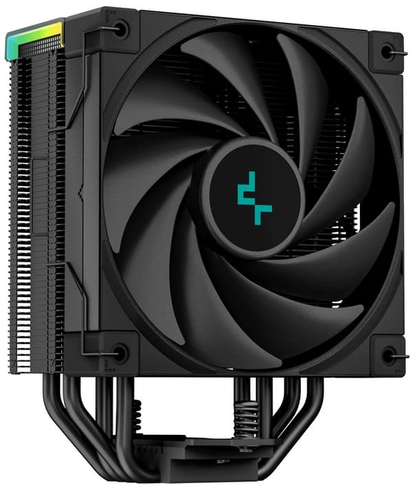 DeepCool AK400 Digital, CPU Air Cooler, 1x120mm FK120 PWM Fan, Digital Display, ARGB, TDP 220W, 4 Heatpipes, Black, LGA1700/1200/115x, AMD AM5/AM4, 12