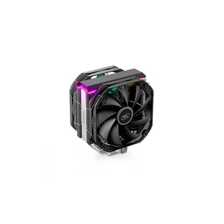 DeepCool AS500 PLUS, CPU Air Cooler, 2x140mm PWM Fan, Addressable RGB LED, Intel LGA2066/2011-v3/2011/1700/1200/1151/1150/1155, AMD AM5/AM4, 142×102×1