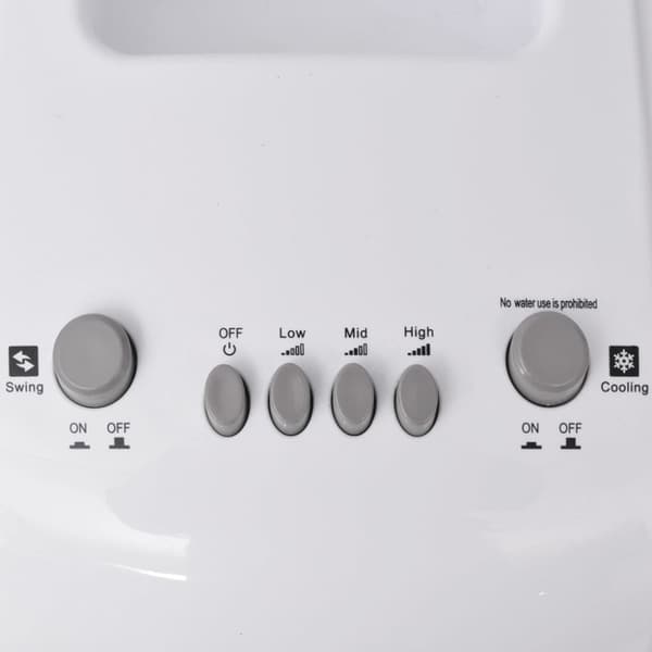 vidaXL Portabel luftkylare 80 W 4 L 270 m³/tim. 25x26x56 cm - Luftkylare