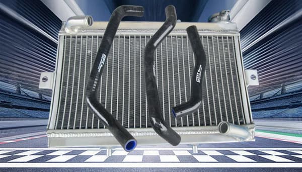 Aluminiumkylare för Honda TRX250 TRX250R, Hållbar konstruktion, Optimal kylprestanda,svart