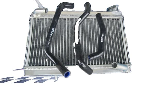Aluminiumkylare för Honda TRX250 TRX250R, Hållbar konstruktion, Optimal kylprestanda,svart