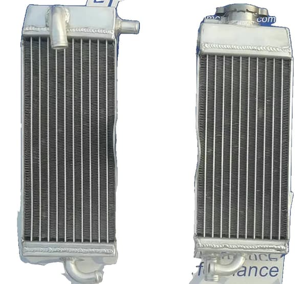 Fuldt aluminiumradiator, robust design, øget kølekapacitet, poleret finish