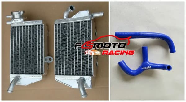 FOR KTM 65SX Aluminium Radiator, Letvægts Aluminium, Kompatible Silikoneslanger,Blå