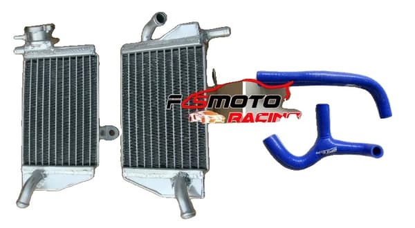 FOR KTM 65SX Aluminium Radiator, Letvægts Aluminium, Kompatible Silikoneslanger,Blå