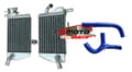 Miniatyrbillede 1 af 2: FOR KTM 65SX Aluminium Radiator, Letvægts Aluminium, Kompatible Silikoneslanger,Blå