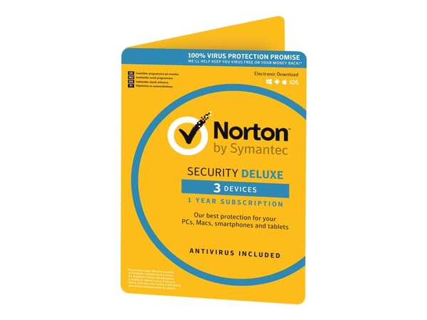 Norton Security Deluxe - 3 enheder  (v. 3.0) - bokspakke (1 år)