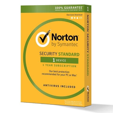Norton Security Standard - (v. 3.0) - tilauskortti (1 vuosi) - 1 yksikkö (DVD-kotelo) - Win, Mac, Android, iOS - Pohjoismainen