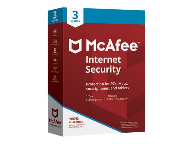 McAfee Internet Security 2018, 3 PC, 3 lisenssi(t)