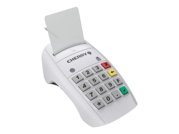 CHERRY SmartTerminal ST-2100 - SMART-kortläsare - USB - vit