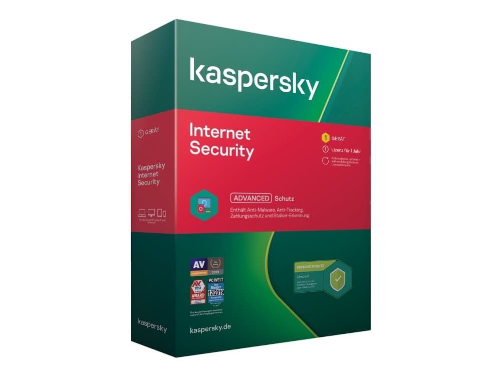 Kaspersky Lab Internet Security + Internet Security for Android, 1 licens/-er, Baslicens