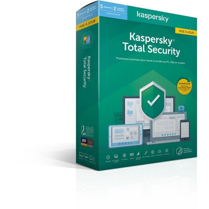 KASPERSKY Total Security 2020 -päivitys, 5 työasemaa, 1 vuosi