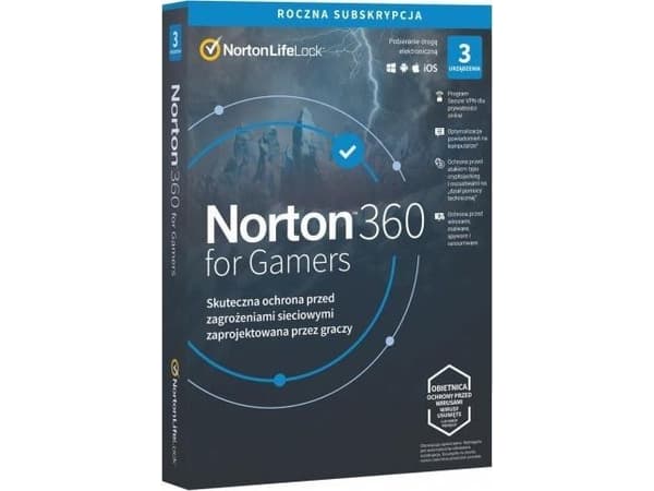 Norton 360 för spelare 3 enheter 12 månader