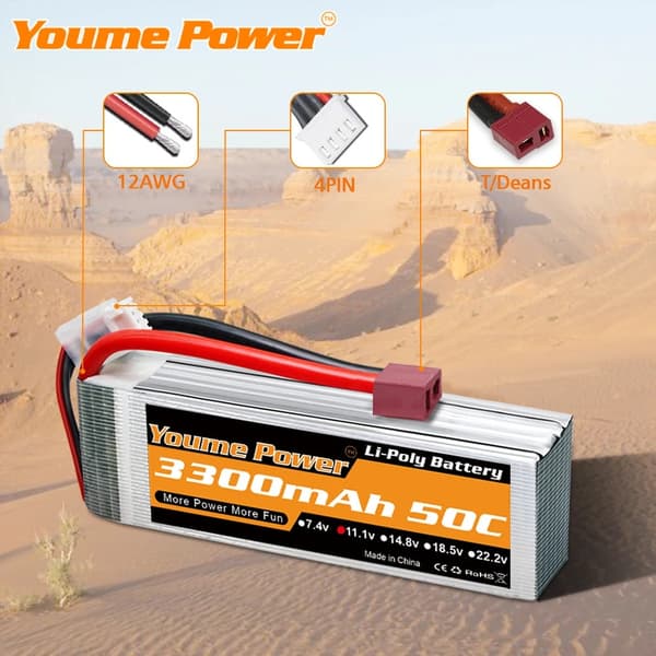 RC batteri, 3S Lipo, 3300mah