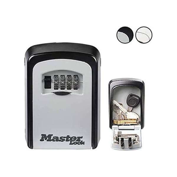 Nyckelskåp Master Lock 5401EURD Metall Svart/Grå 8 x 3 x 12 cm