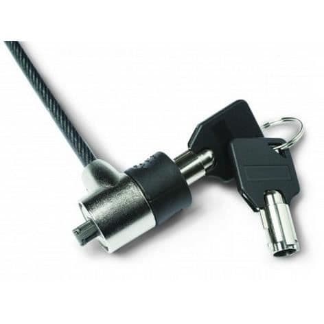 Säkerhetskabel - DICOTA - 2 m - Stål - 5,2 mm diameter - Färg Svart